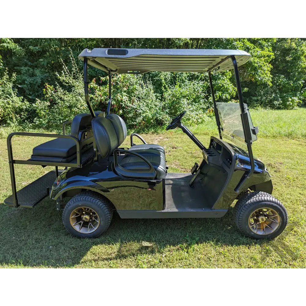EZGO TXT Black golf cart Kryptex Golf Carts