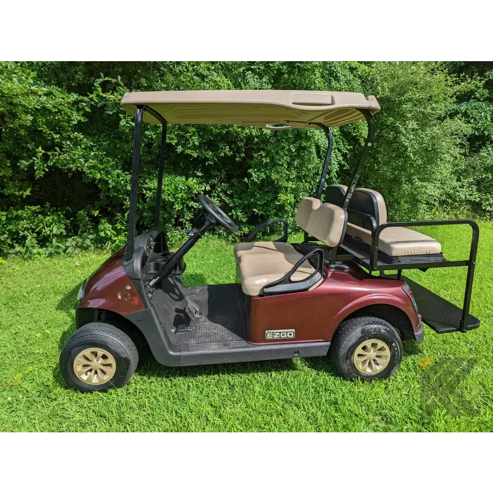 2018 E-Z-GO RXV - Burgundy Kryptex Golf Carts