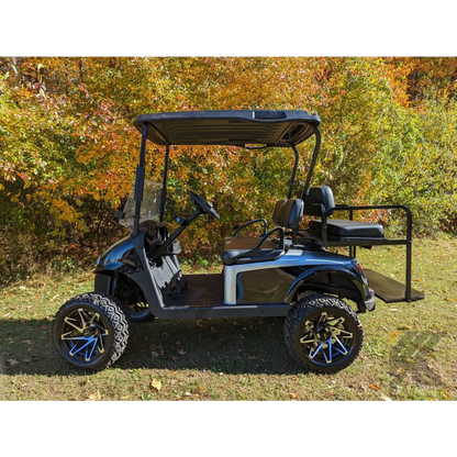 2018 E-Z-GO RXV ELITE - Black Silver Kryptex Golf Carts