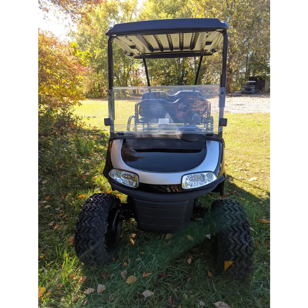 2018 E-Z-GO RXV ELITE - Black Silver Kryptex Golf Carts