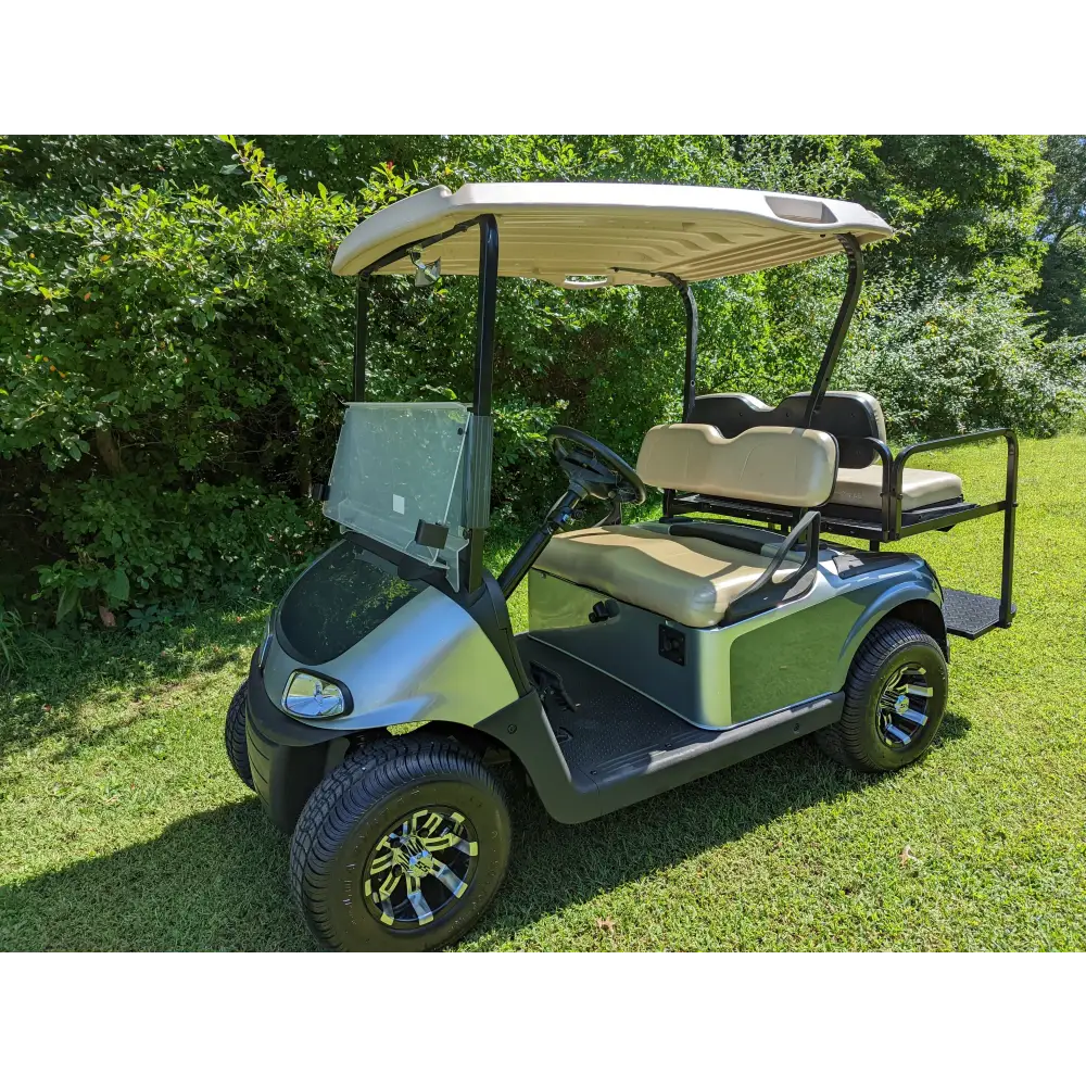 2018 E-Z-GO RXV - Blue Silver Kryptex Golf Carts