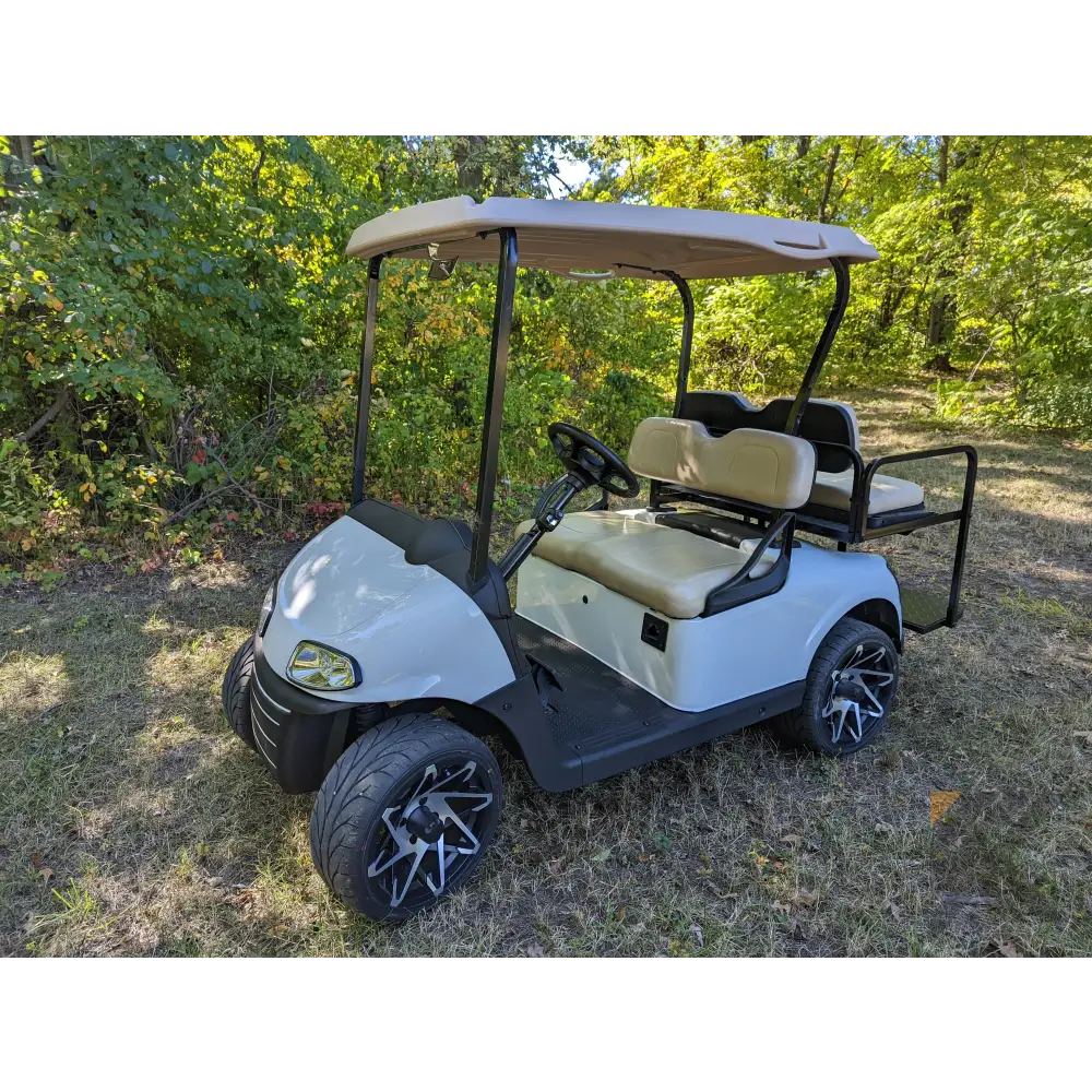 2018 E-ZS-GO RXV ELITE - Bright White Kryptex Golf Carts