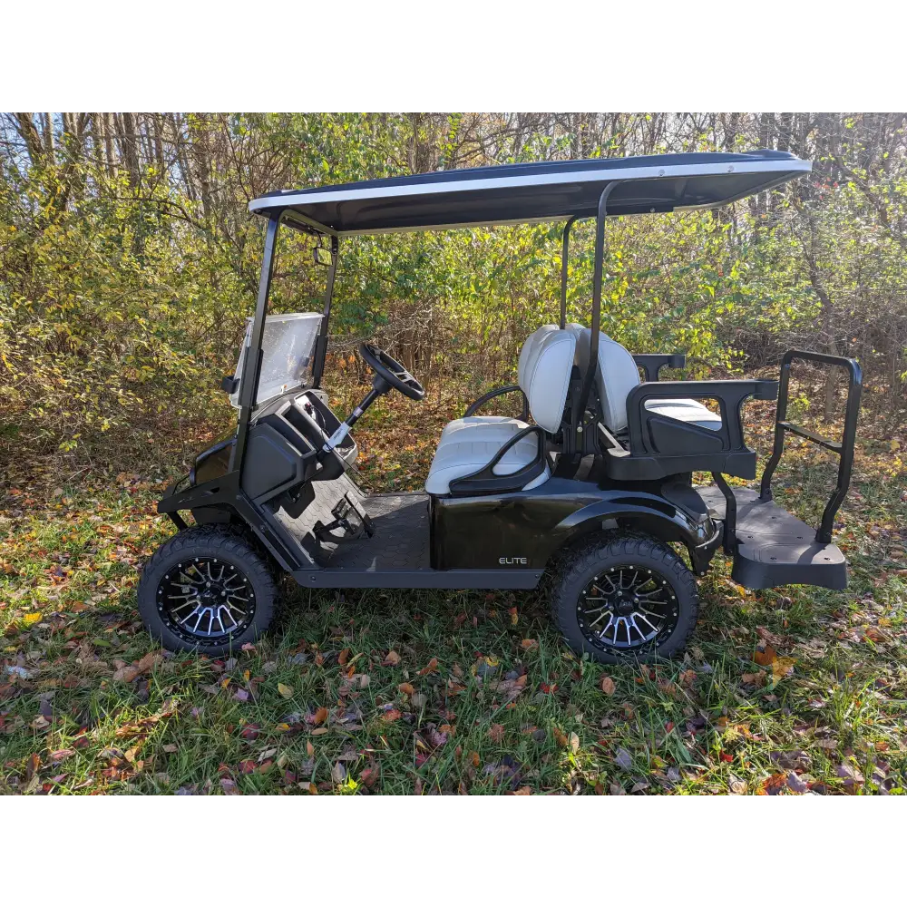 2023 EZGO S4 - Black Kryptex Golf Carts