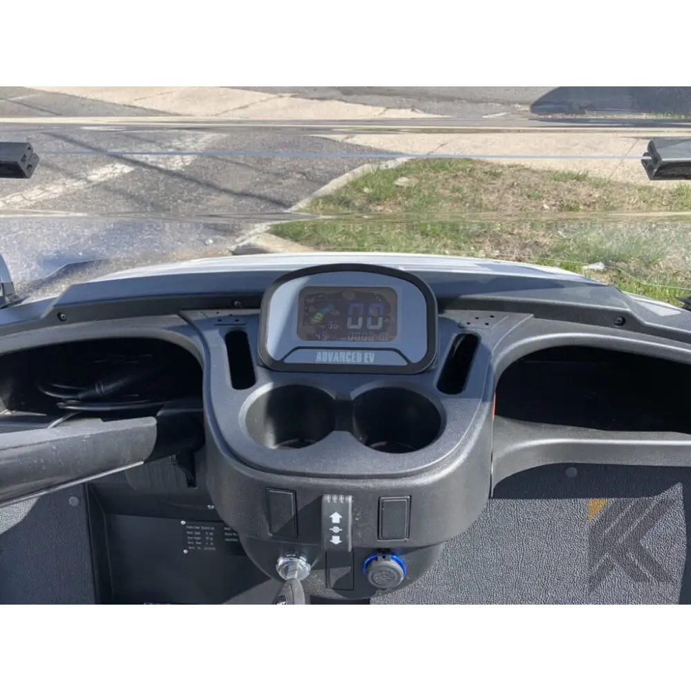 2023 Electric Advanced EV 4L - White Kryptex Golf Carts