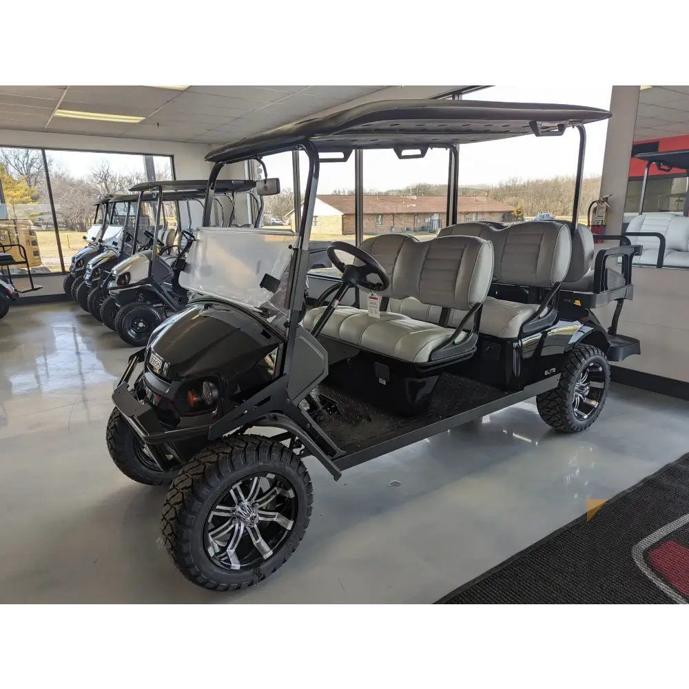 2023 EZ-GO L6 ELITE - Black Kryptex Golf Carts