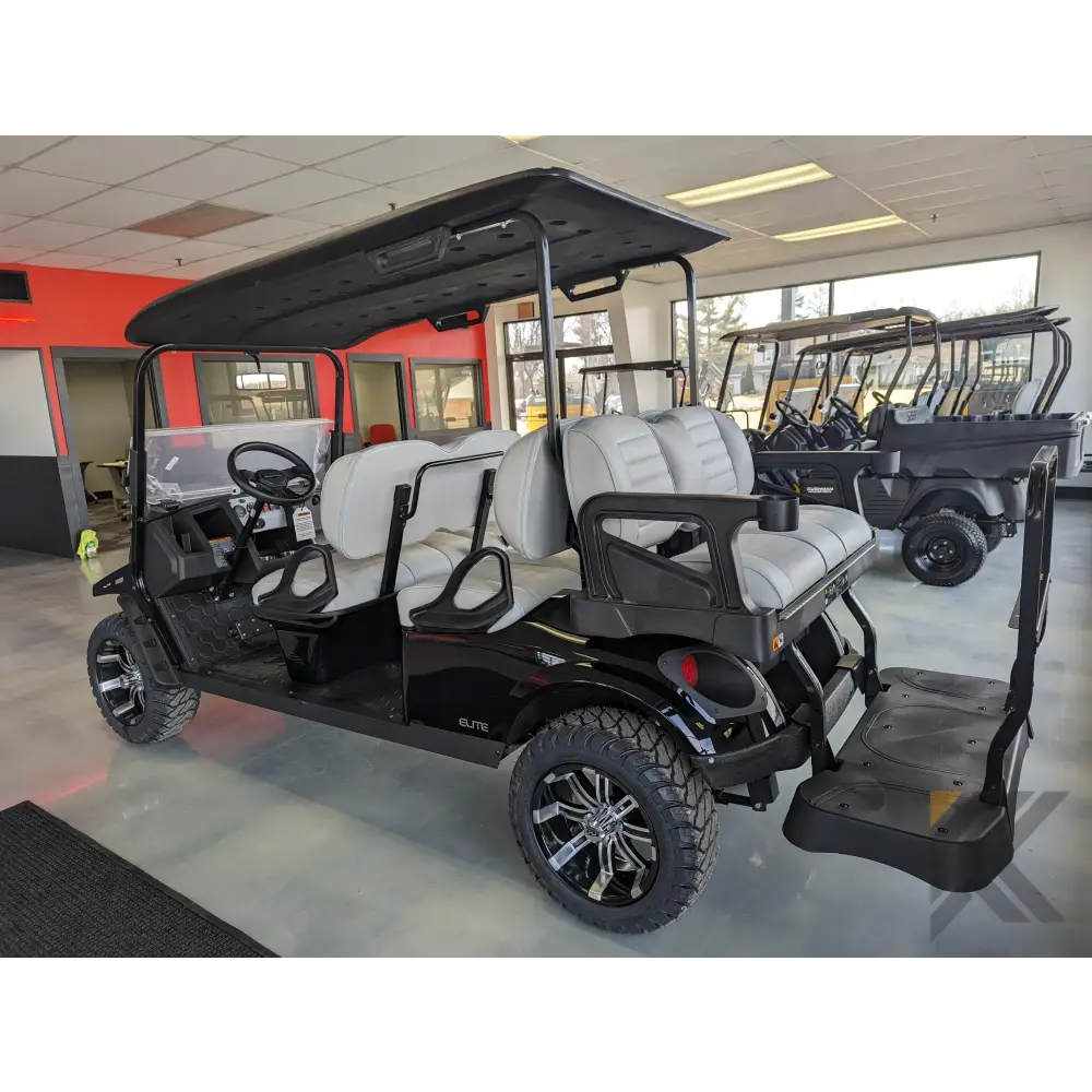 2023 EZ-GO L6 ELITE - Black Kryptex Golf Carts