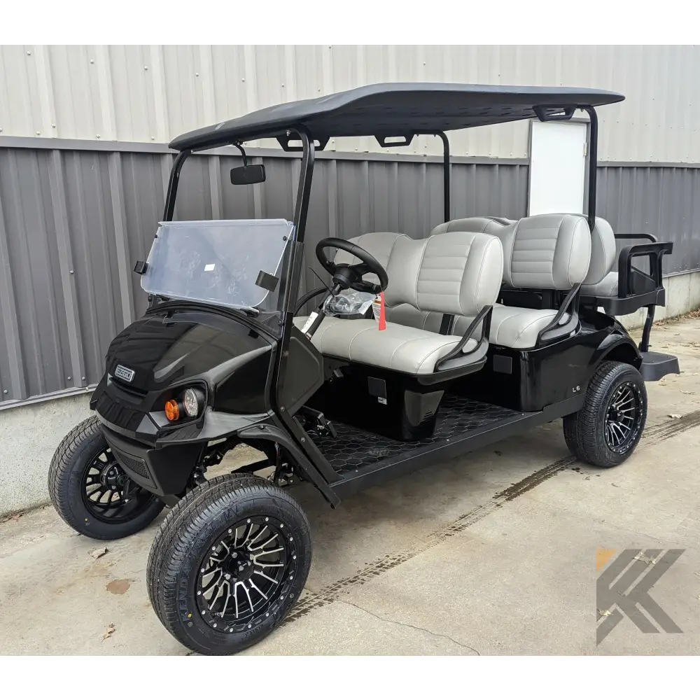 2023 EZGO L6 - Black Kryptex Golf Carts