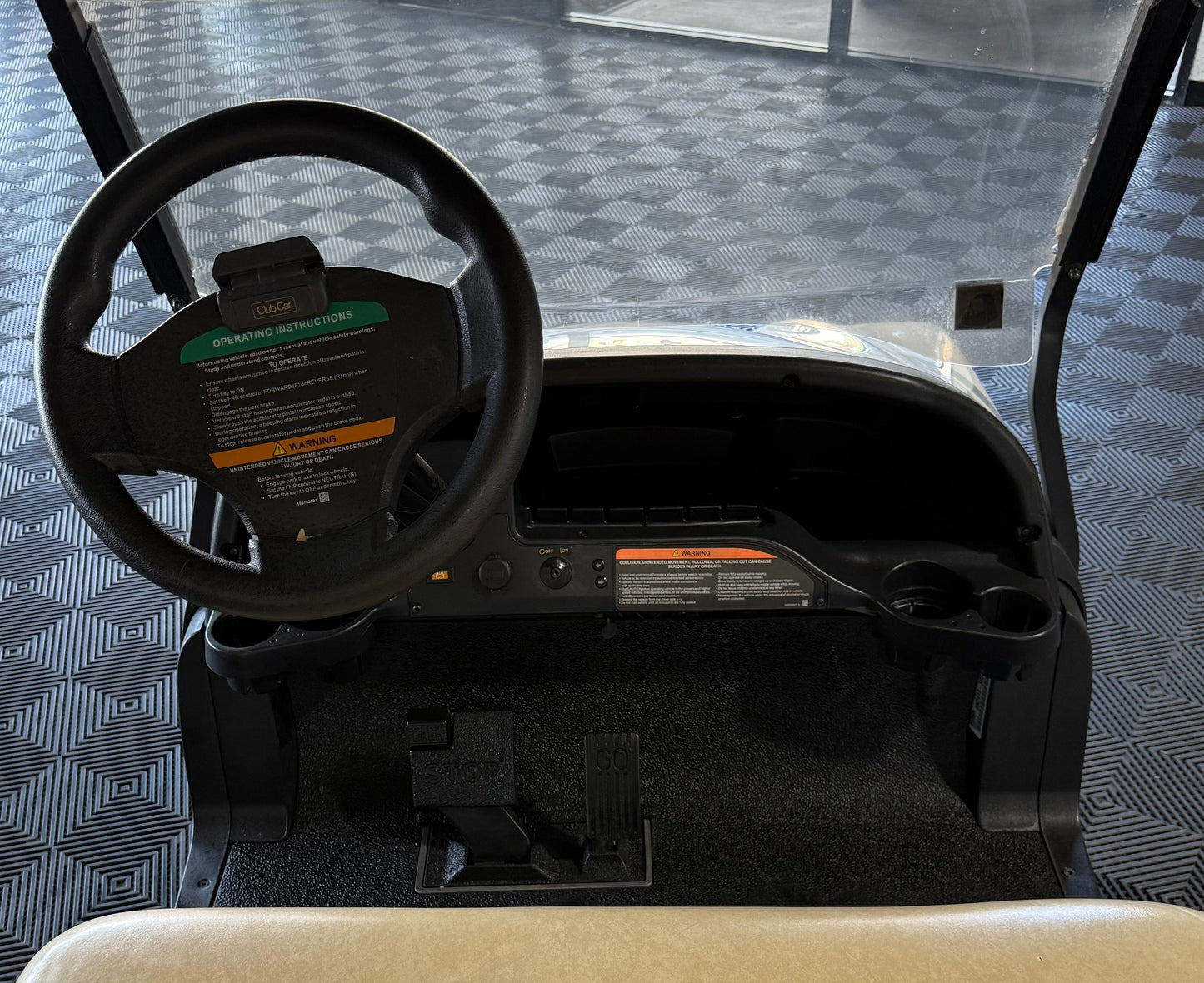 2024 Club Car Tempo 4 Passenger Electric Golf Cart in White