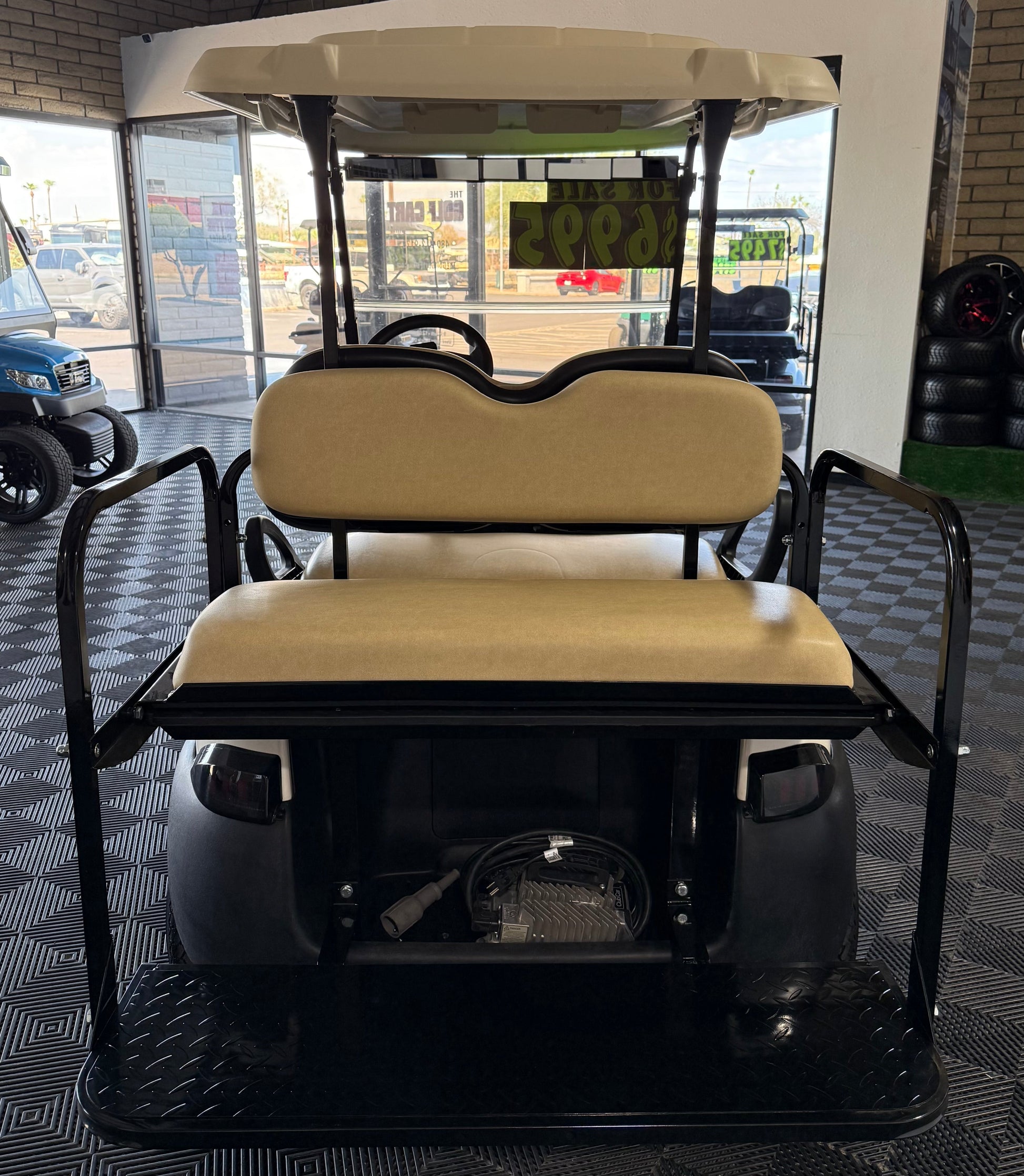 2024 Club Car Tempo 4 Passenger Electric Golf Cart in White
