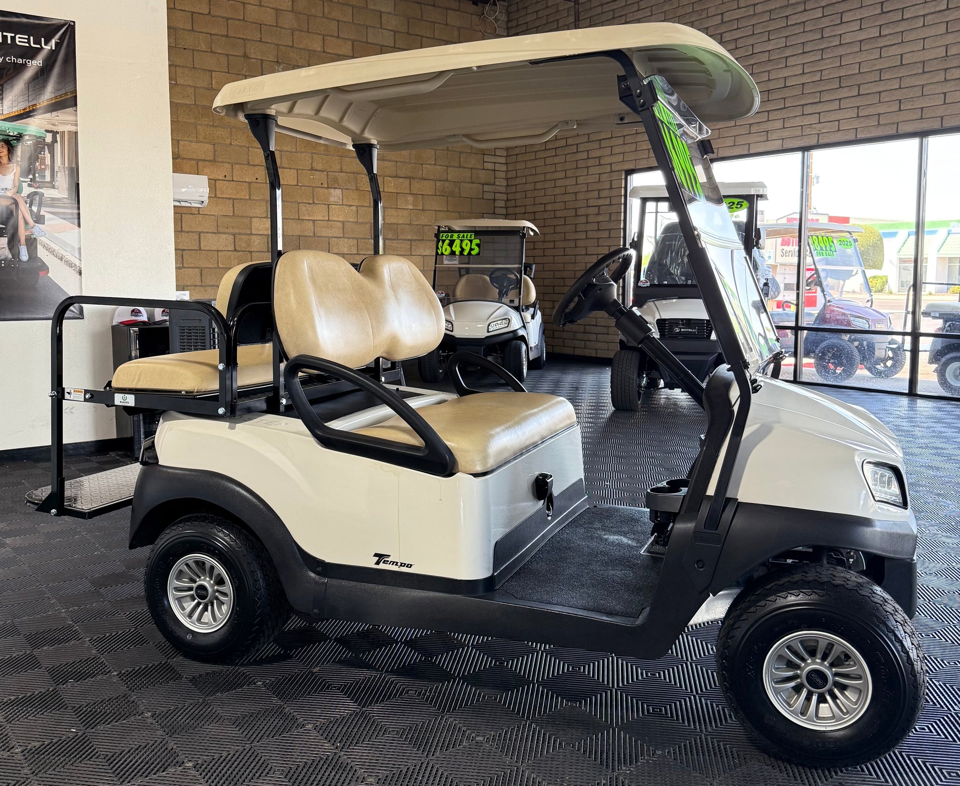 2024 Club Car Tempo 4 Passenger Electric Golf Cart in White