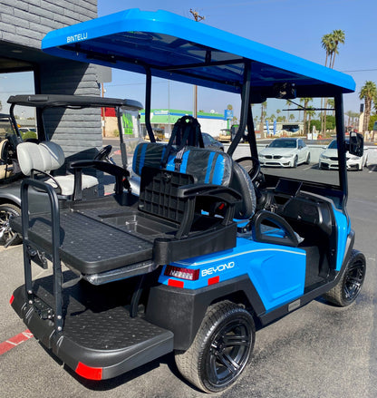 2025 Bintelli Beyond LITE 4 Passenger Golf Cart in Ocean Blue with New 105ah Lithium Battery