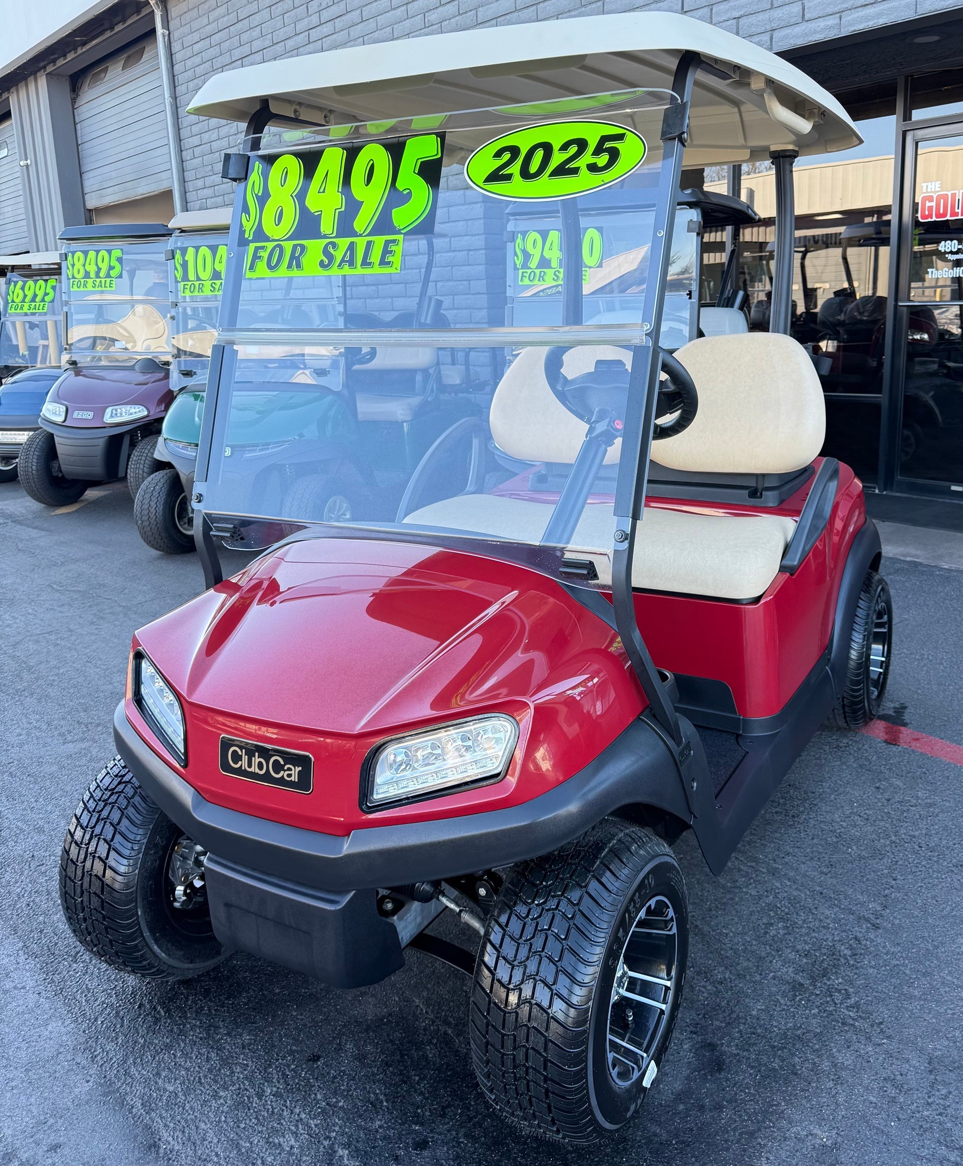 2025 CPO Custom Club Car Tempo 2 Passenger Golf Cart w/ New Batteries