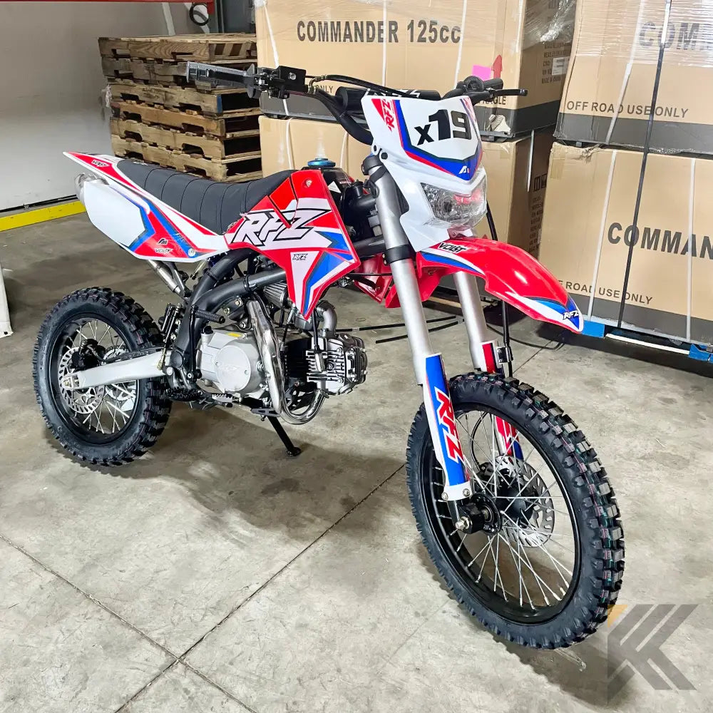 Apollo X19 125cc With Headlight Dirt Bike Kryptex Golf Carts