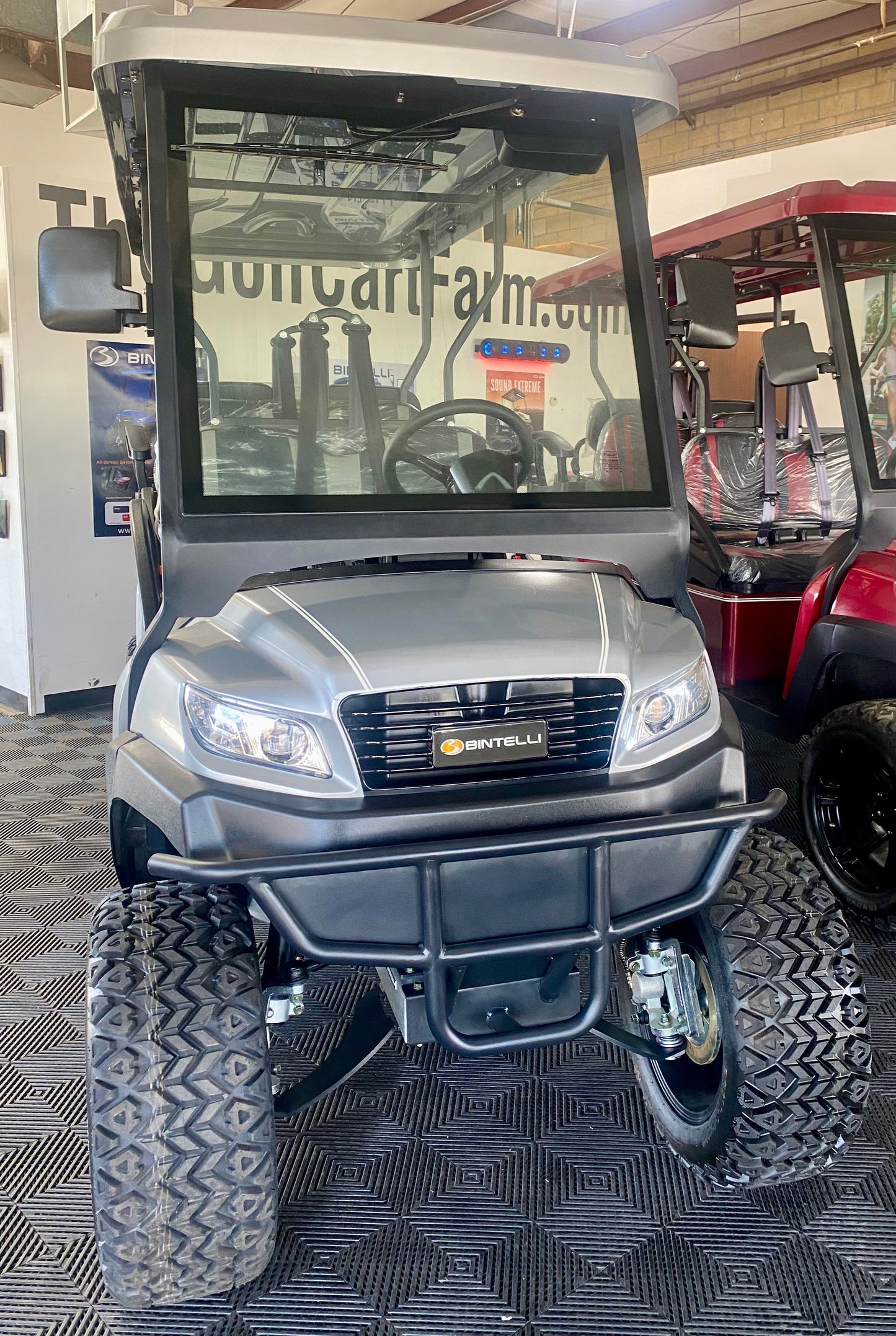 2024 Bintelli Beyond Lifted 6 Passenger Golf Cart w/ Lithium Battery & Touchscreen