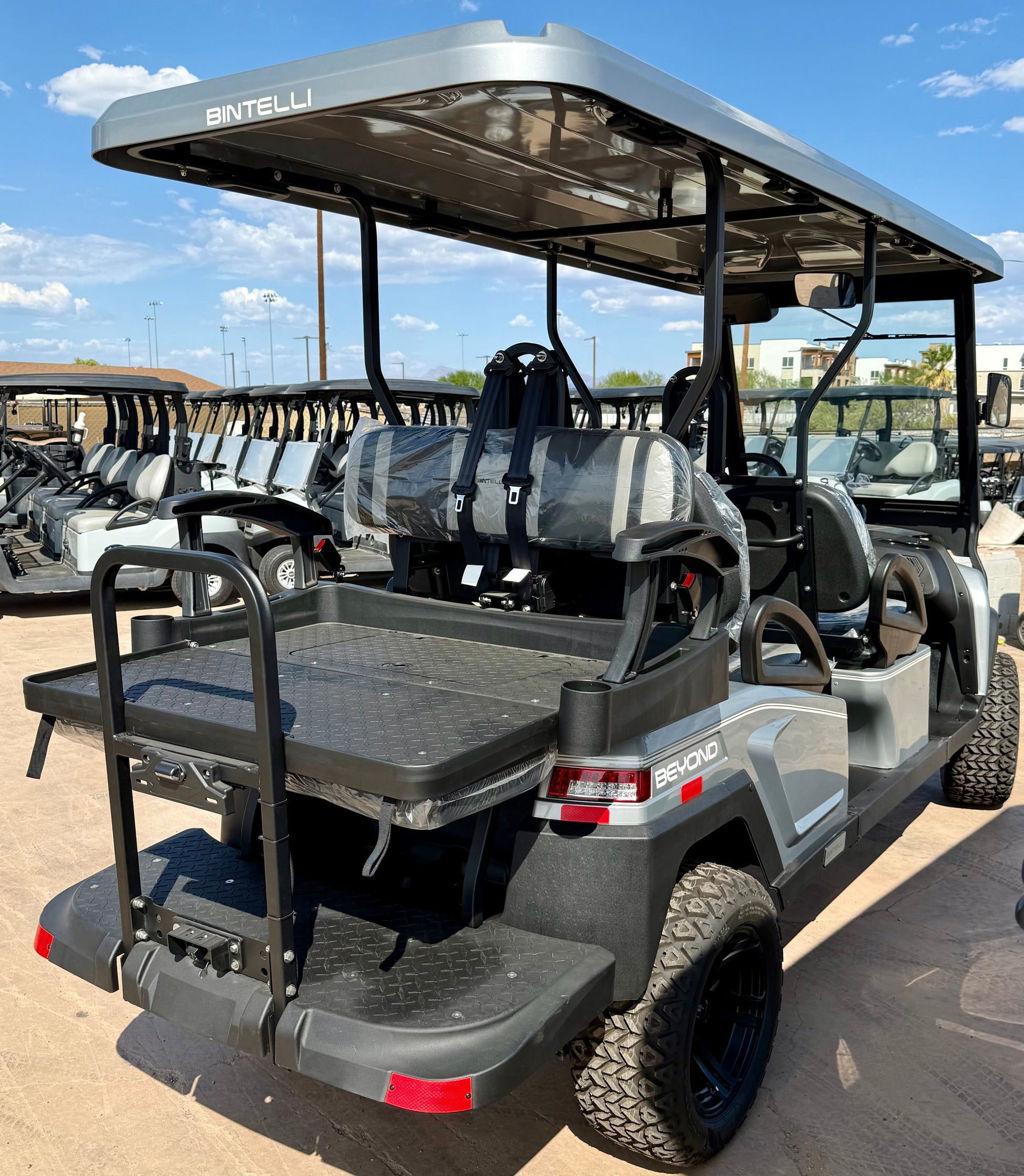 2024 Bintelli Beyond Lifted 6 Passenger Golf Cart w/ Lithium Battery & Touchscreen