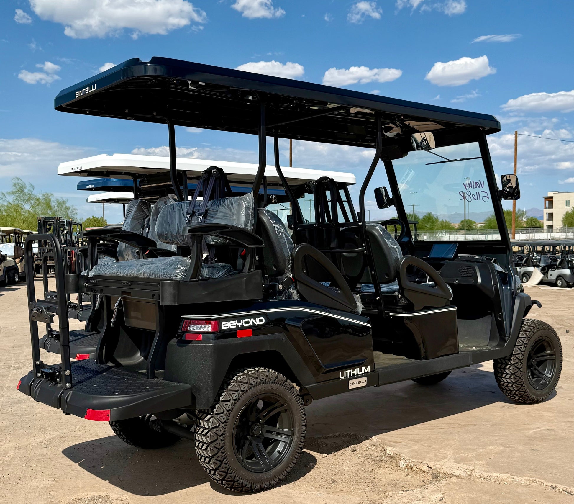 2024 Bintelli Beyond Lifted 6 Passenger Golf Cart w/ Lithium Battery & Touchscreen