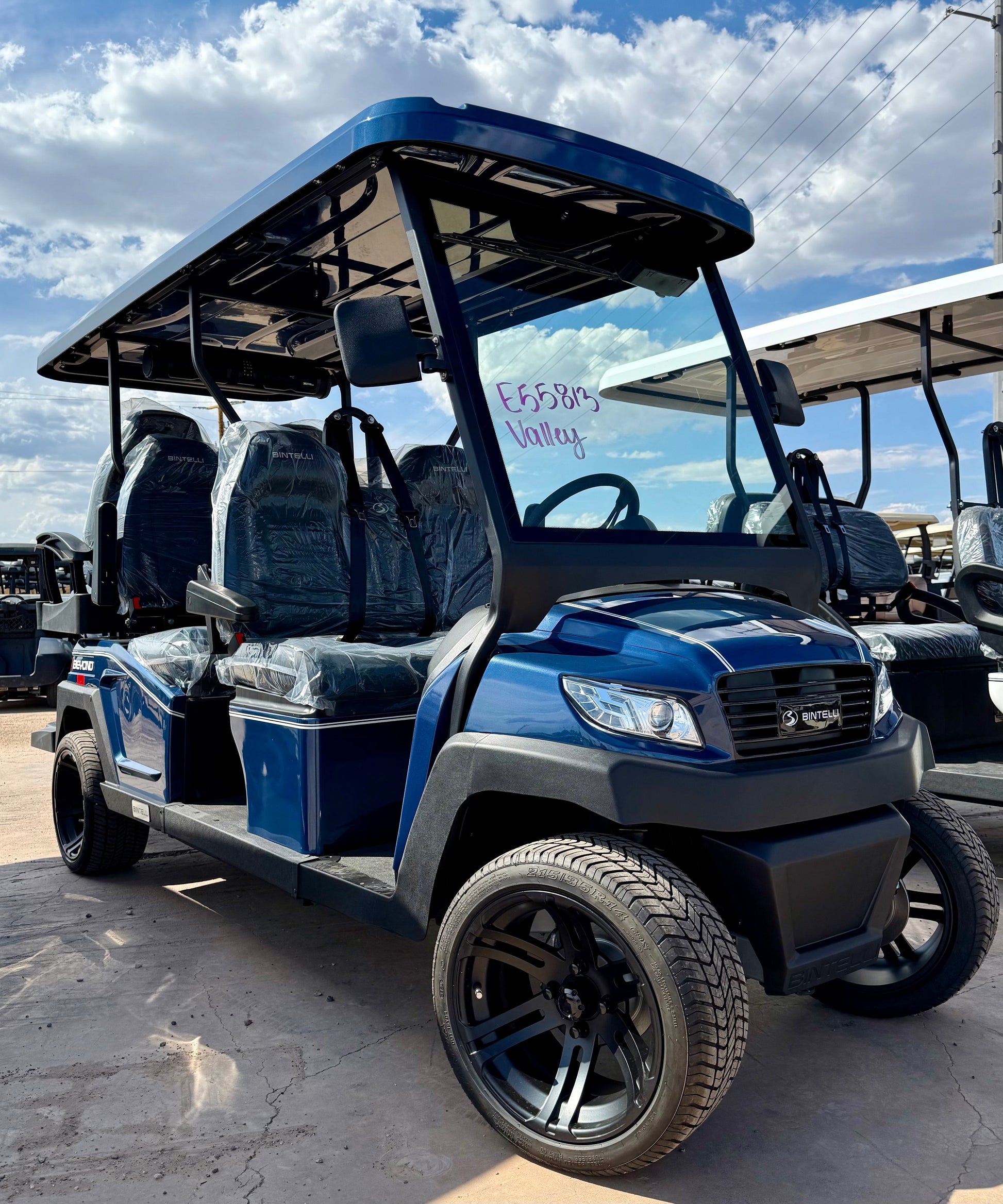 2025 Bintelli Beyond 6 Passenger Golf Cart w/ Lithium Battery & Touchscreen