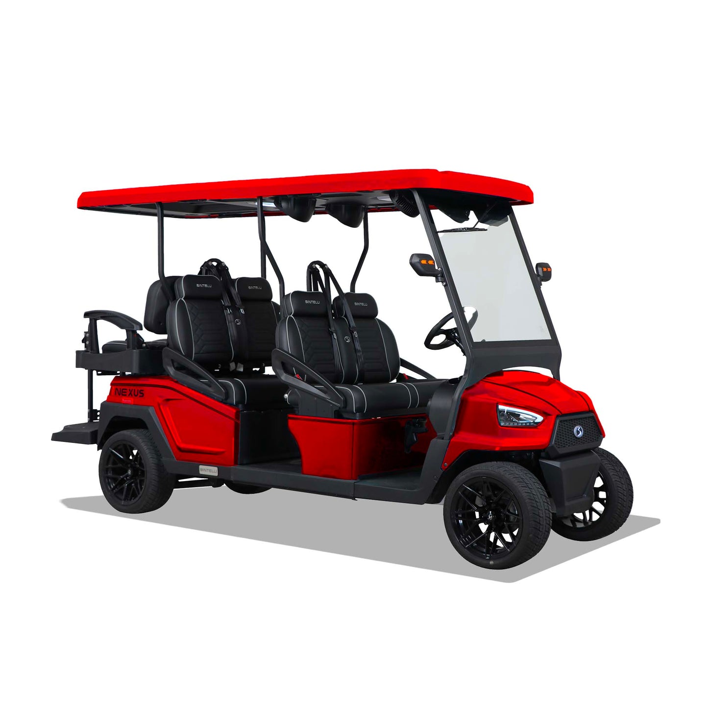 2026 Bintelli Nexus Gen2 6 Seater Golf Cart in Red