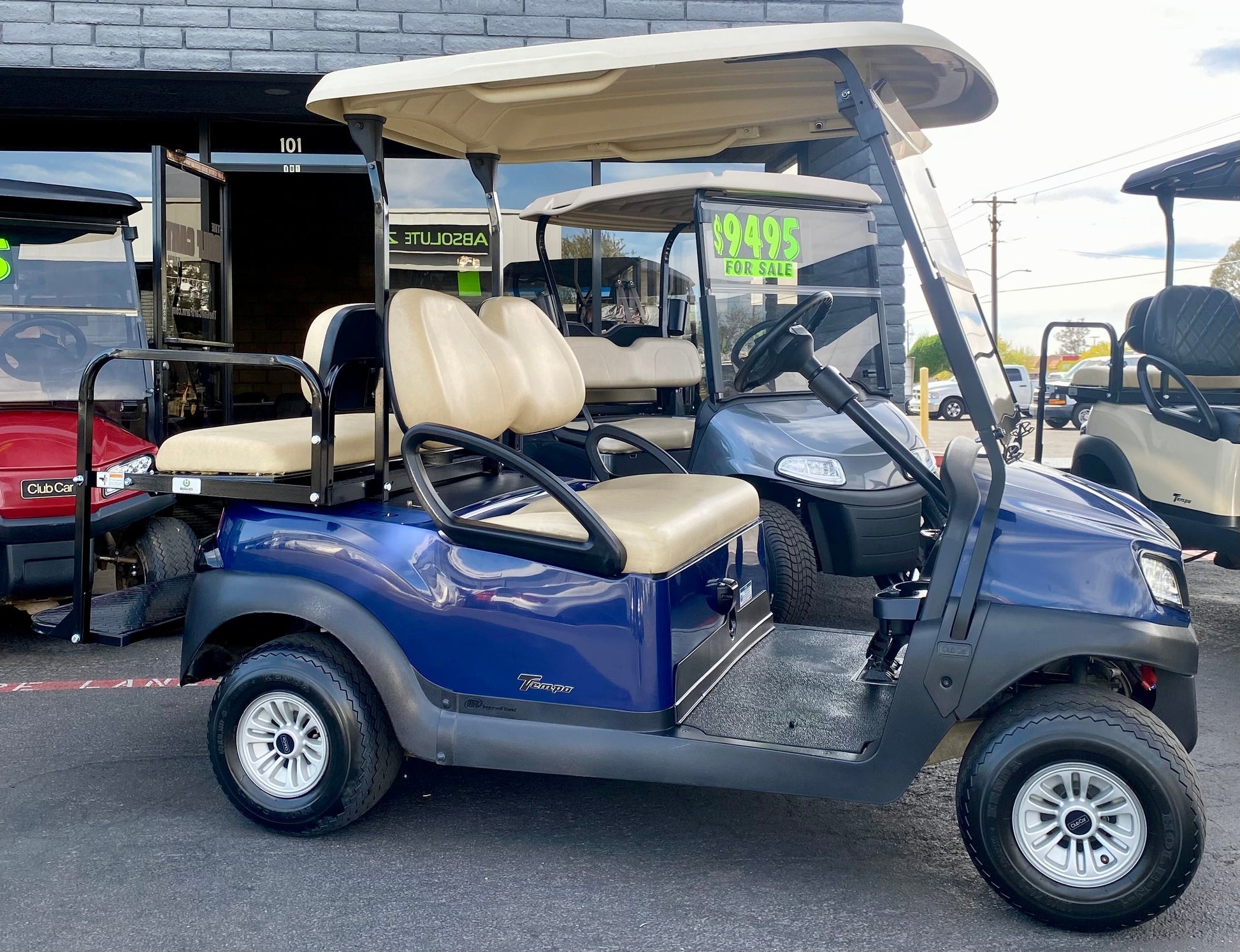 2020 Club Car Tempo 4 Passenger Electric Golf Cart