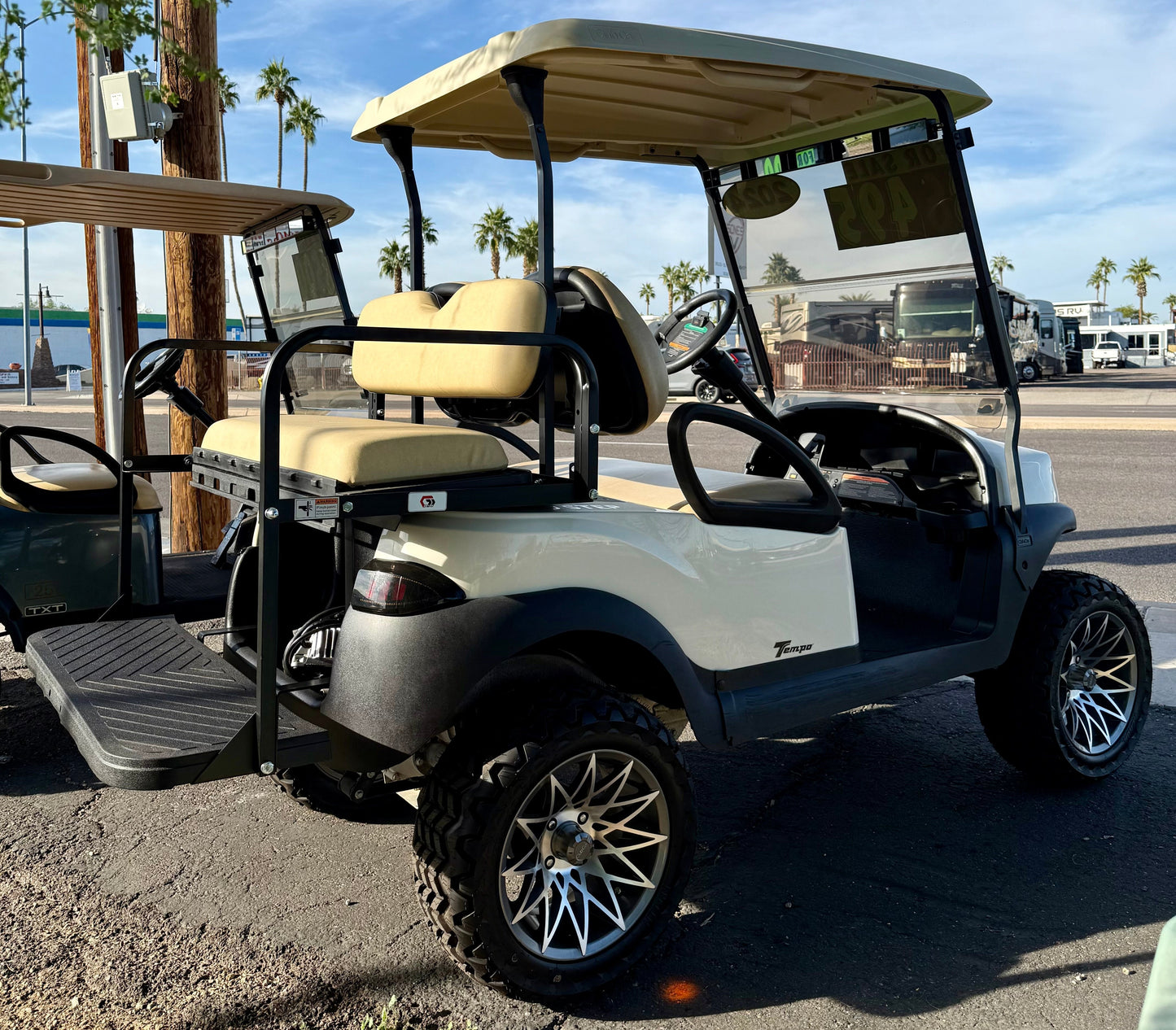 2024 Club Car Tempo in White 4 Passenger Golf Cart