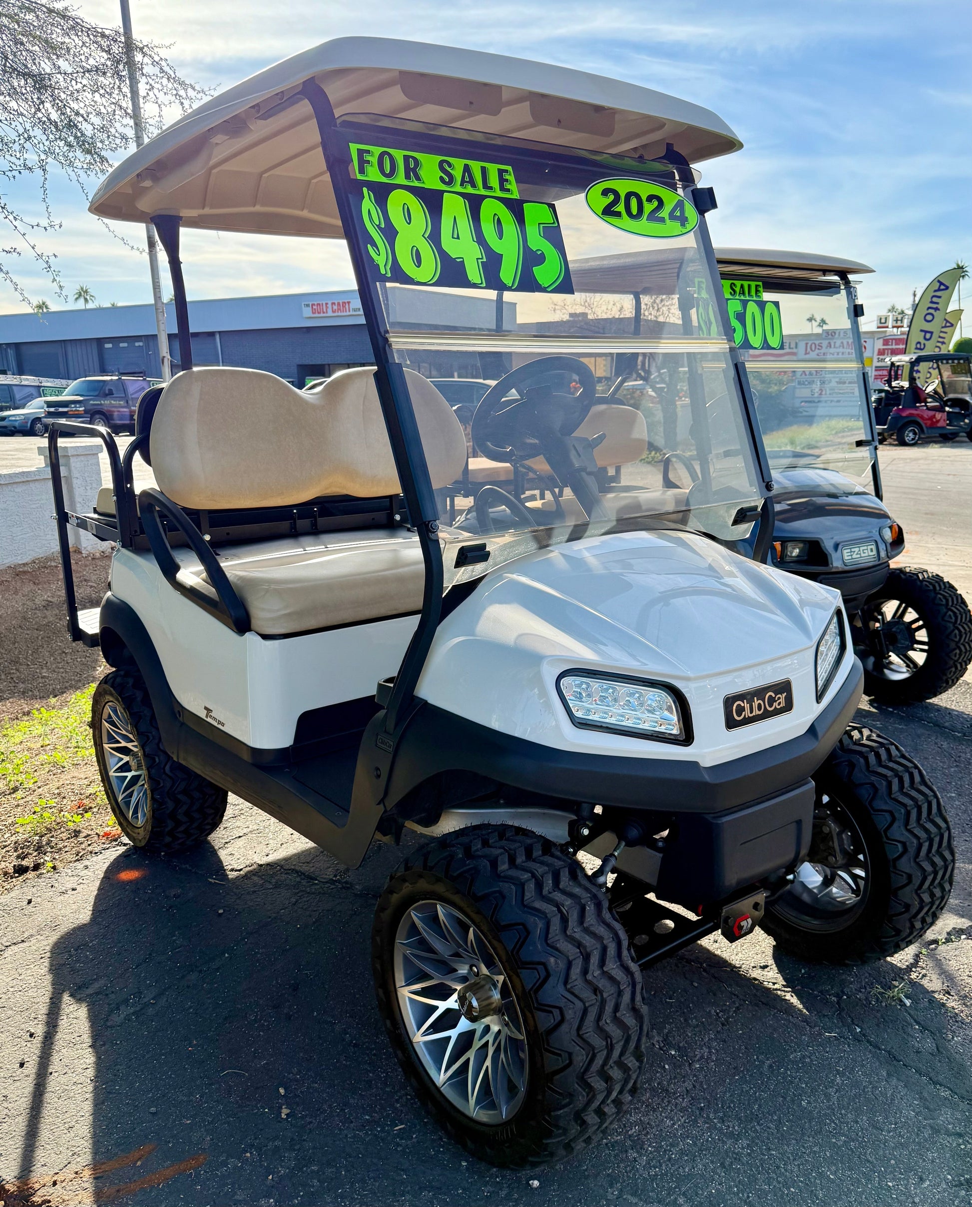 2024 Club Car Tempo in White 4 Passenger Golf Cart
