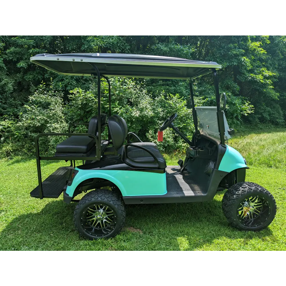 2022 E-z-go Rxv 48 Volt - Mint And Black Kryptex Golf Carts