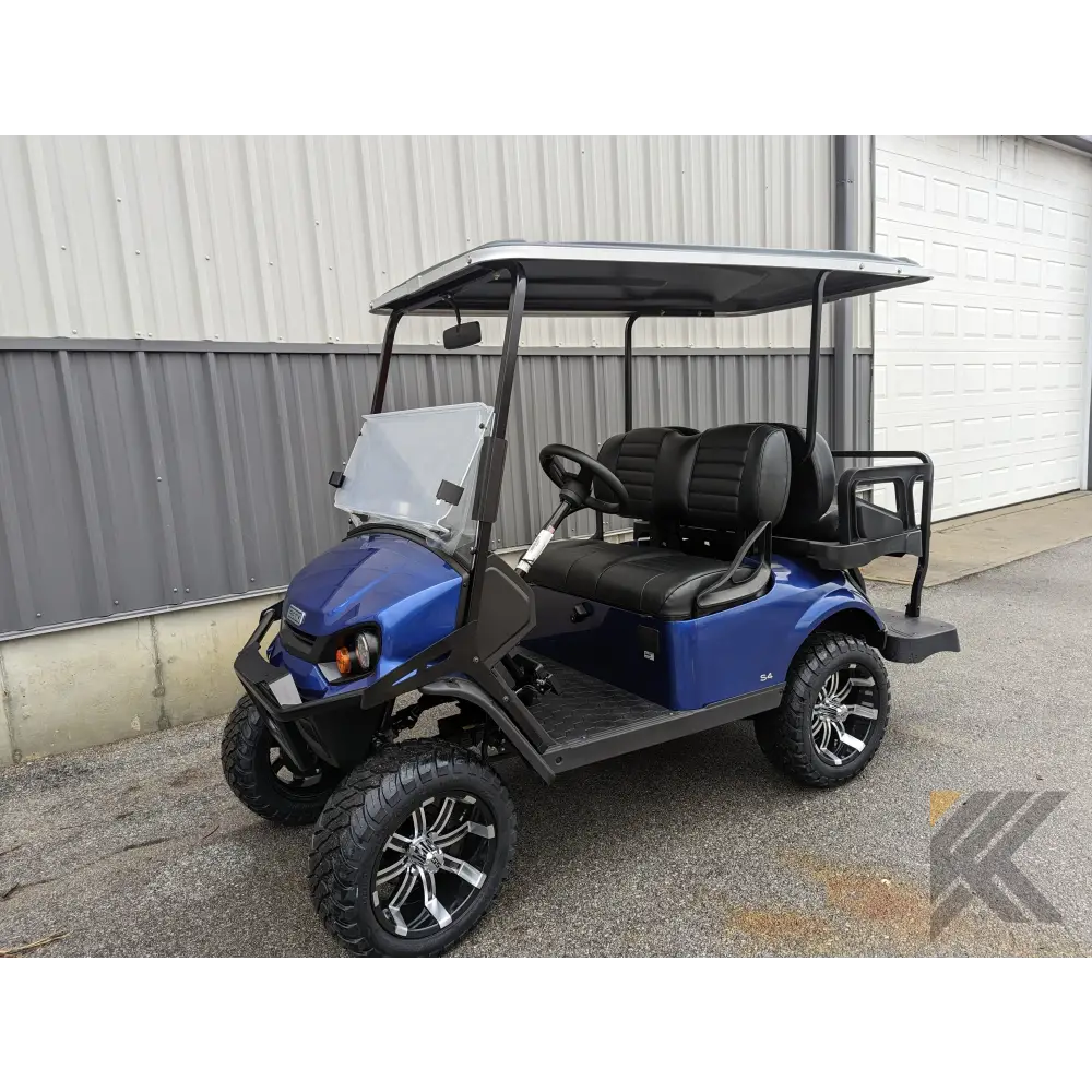 E-Z-GO S4 Patriot Blue Kryptex Golf Carts