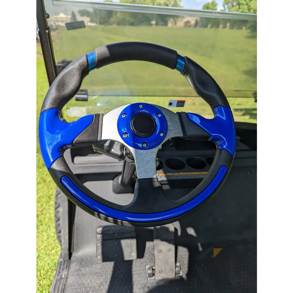 E-Z-GO TXT Elite - Blue Kryptex Golf Carts