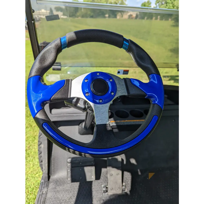 E-Z-GO TXT Elite - Blue Kryptex Golf Carts