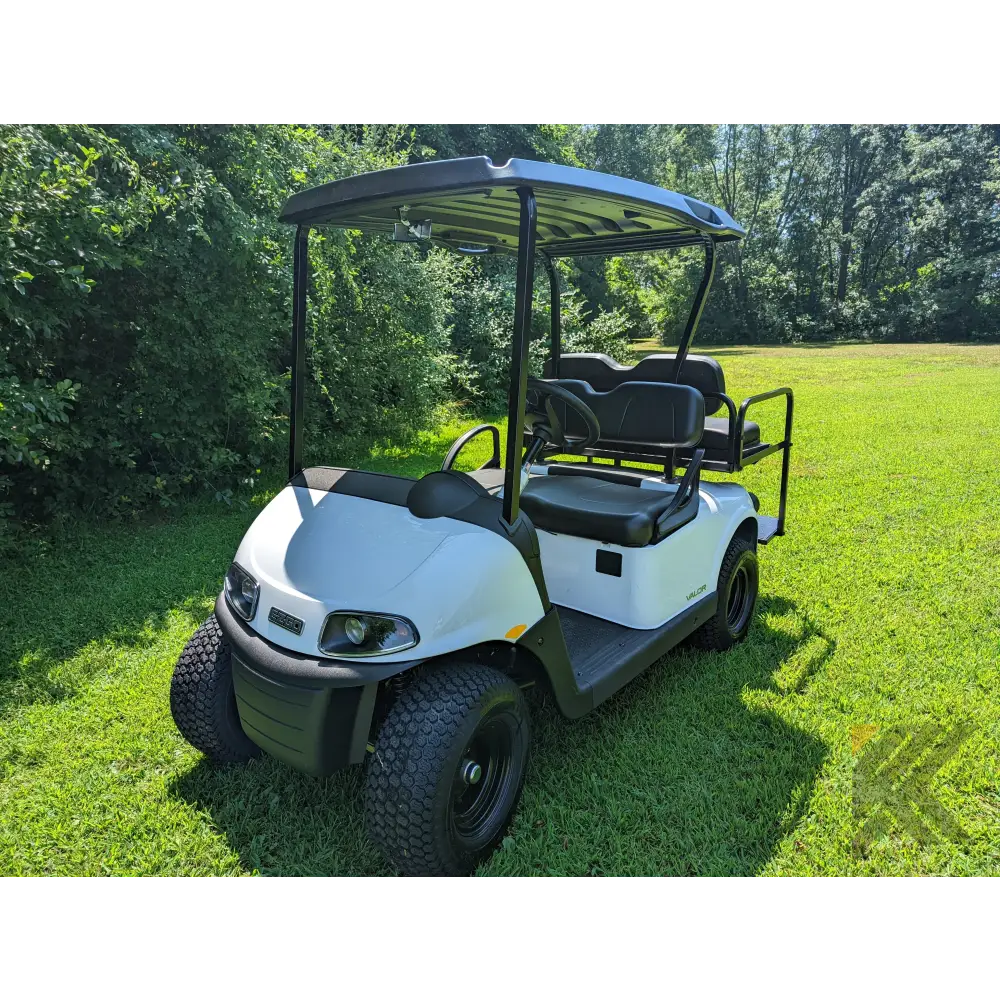 E-Z-GO Valor Bright White Kryptex Golf Carts