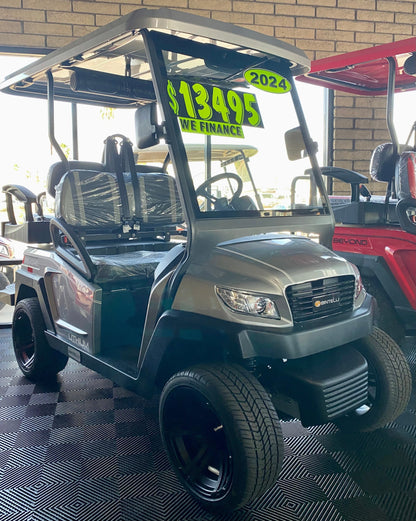 2025 Bintelli Beyond LITE 4 Passenger Golf Cart in Titanium w/ New 105ah Lithium Battery