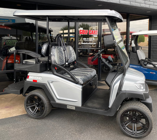 2025 Bintelli Beyond LITE 4 Passenger Golf Cart in Titanium w/ New 105ah Lithium Battery