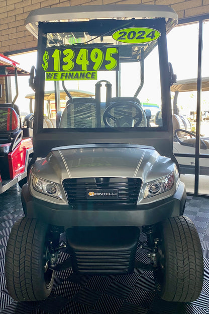 2025 Bintelli Beyond LITE 4 Passenger Golf Cart in Titanium w/ New 105ah Lithium Battery