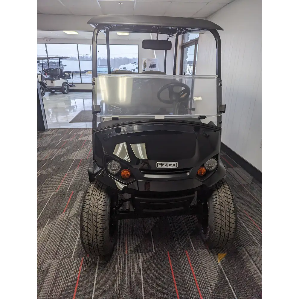 EZGO Black golf cart - Gray Seats Kryptex Golf Carts
