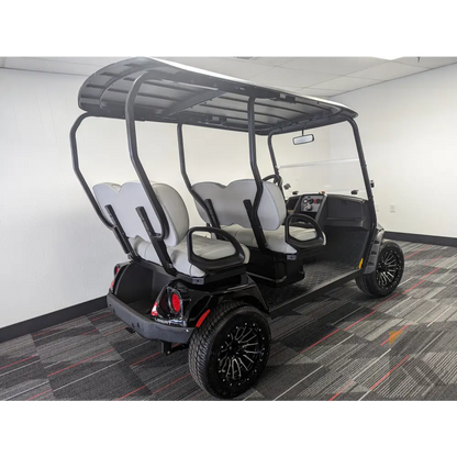 EZGO Black golf cart - Gray Seats Kryptex Golf Carts