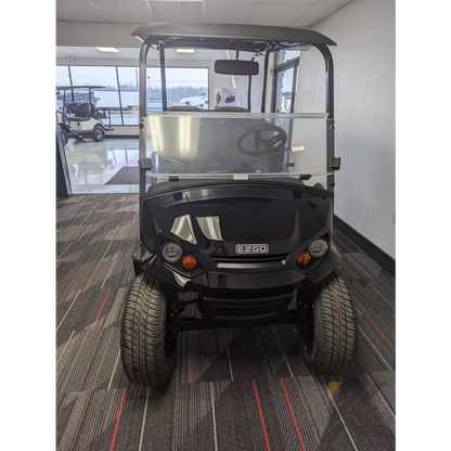 EZGO Black golf cart - Gray Seats Kryptex Golf Carts