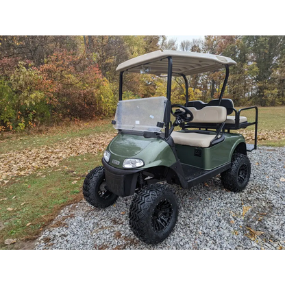 EZGO RXV Olive golf cart Kryptex Golf Carts