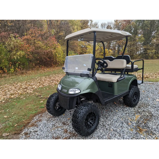 EZGO RXV Olive golf cart Kryptex Golf Carts