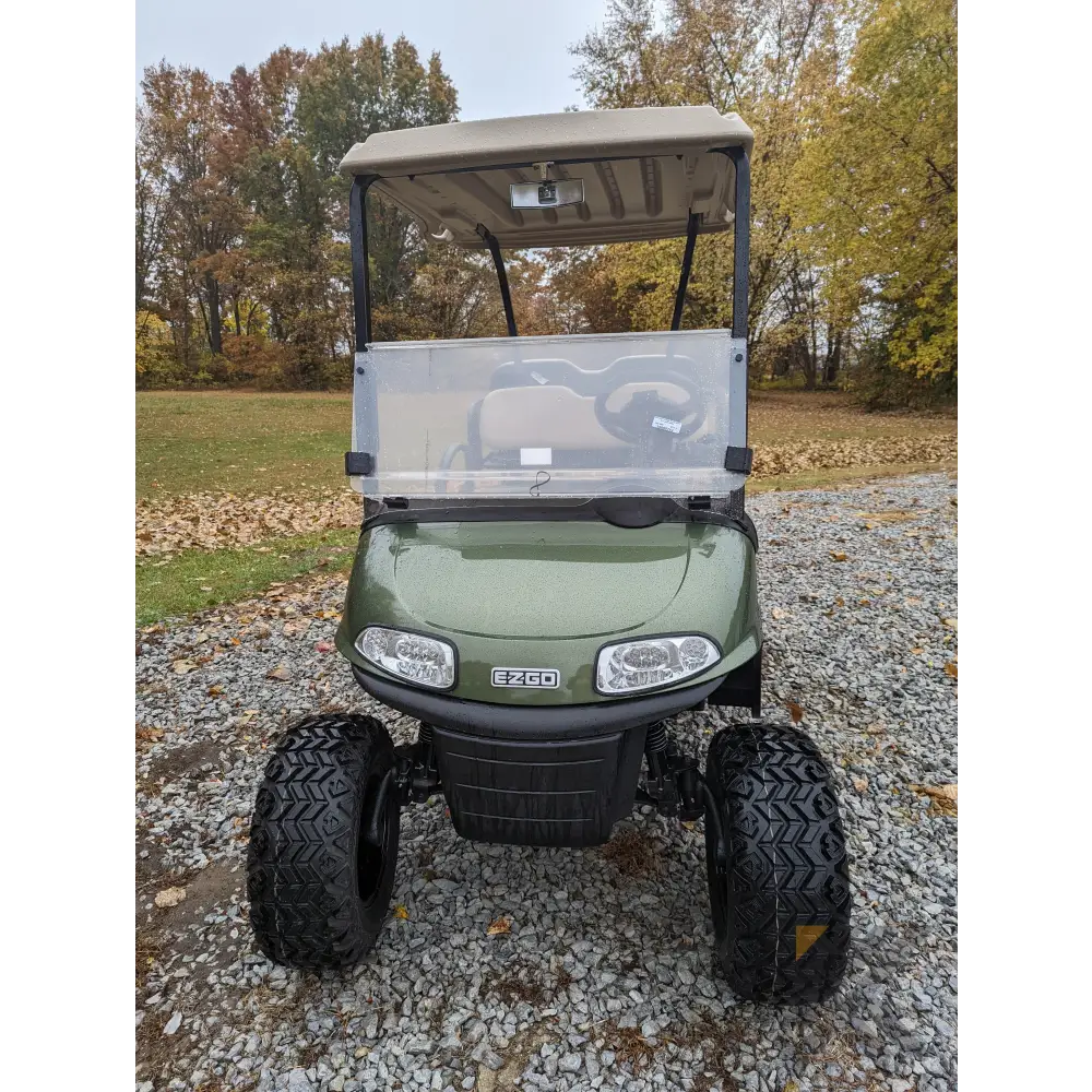 EZGO RXV Olive golf cart Kryptex Golf Carts