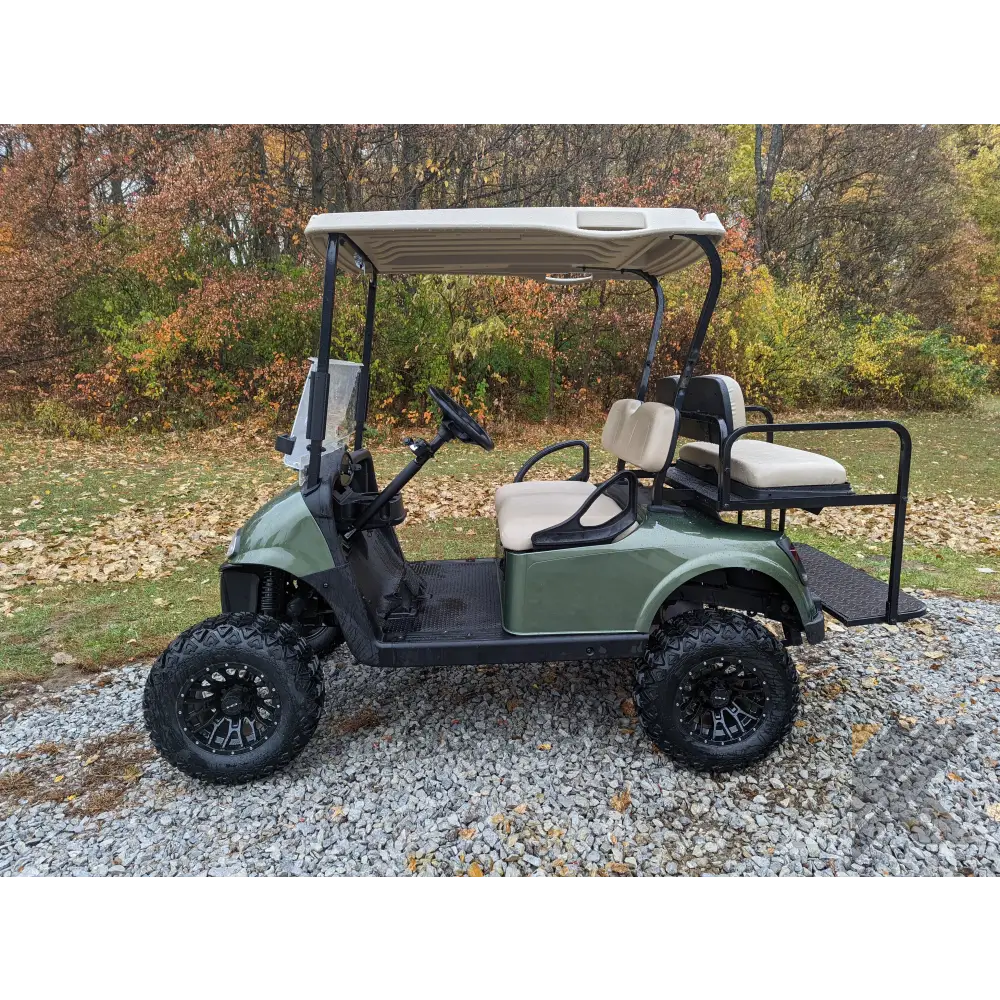 EZGO RXV Olive golf cart Kryptex Golf Carts