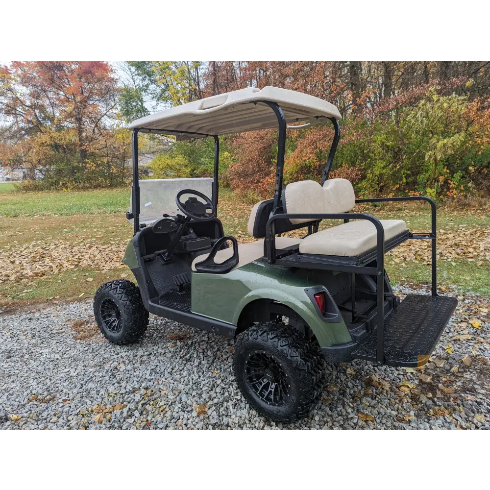 EZGO RXV Olive golf cart Kryptex Golf Carts