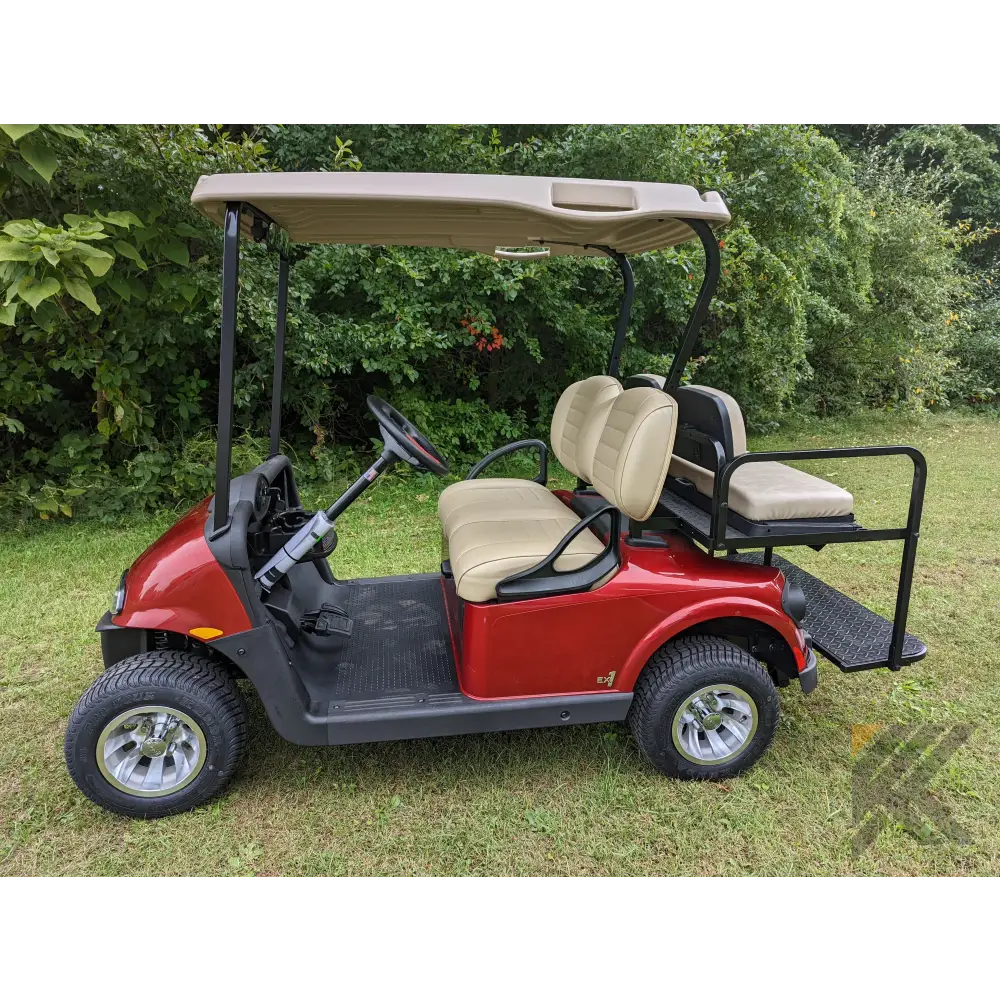 EZGO RXV Red golf cart Kryptex Golf Carts