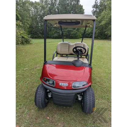EZGO RXV Red golf cart Kryptex Golf Carts