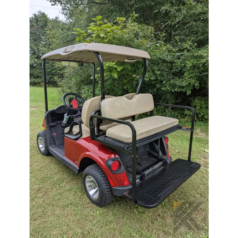 EZGO RXV Red golf cart Kryptex Golf Carts