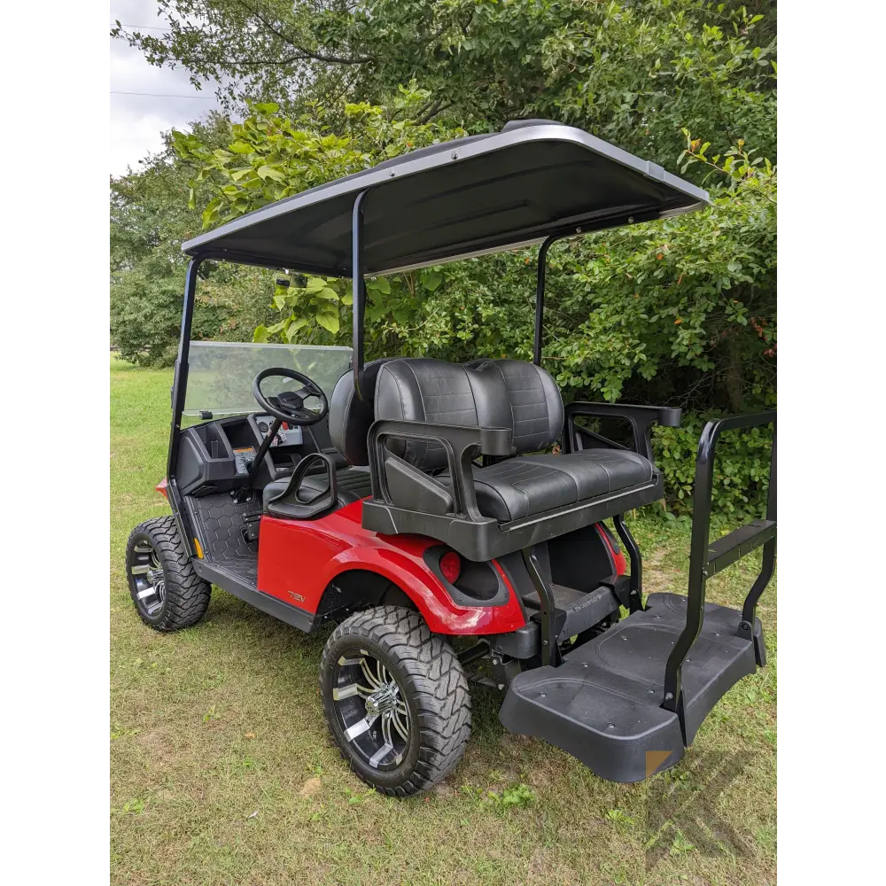 EZGO S2 Red golf cart Kryptex Golf Carts