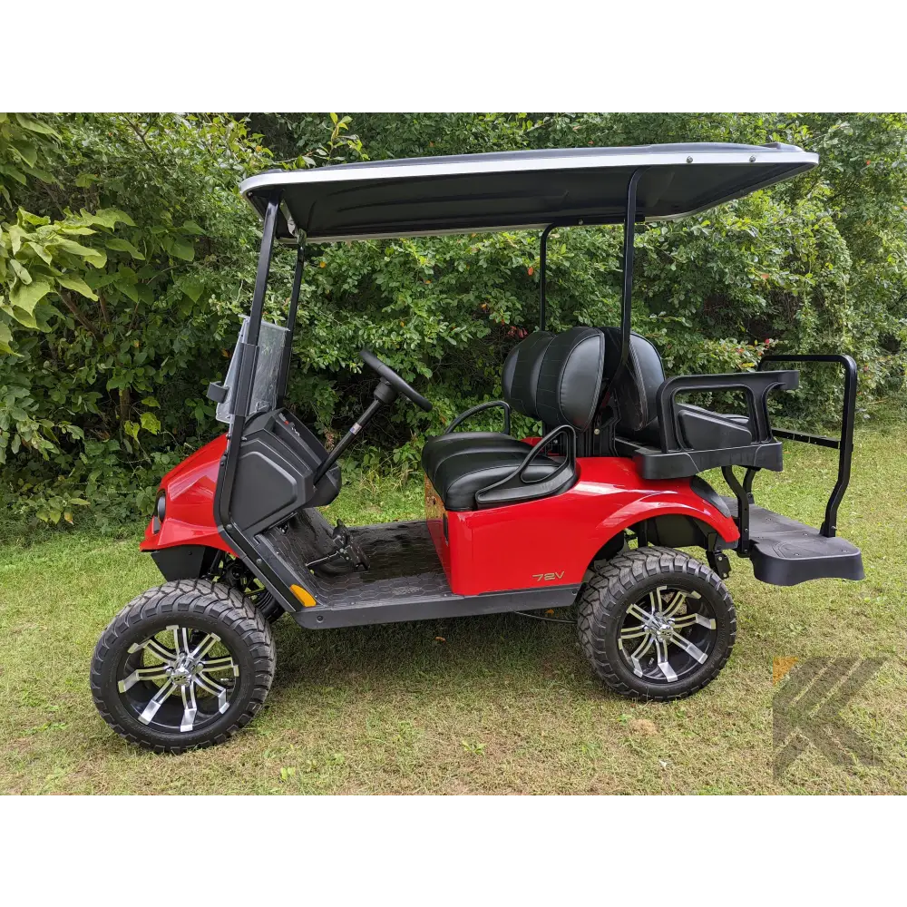 EZGO S2 Red golf cart Kryptex Golf Carts