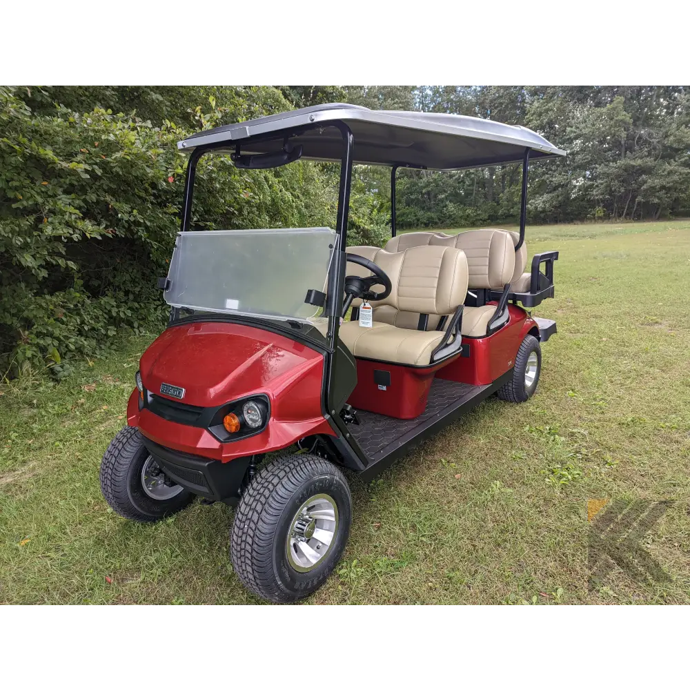 EZGO S6 Gas Red golf cart Kryptex Golf Carts