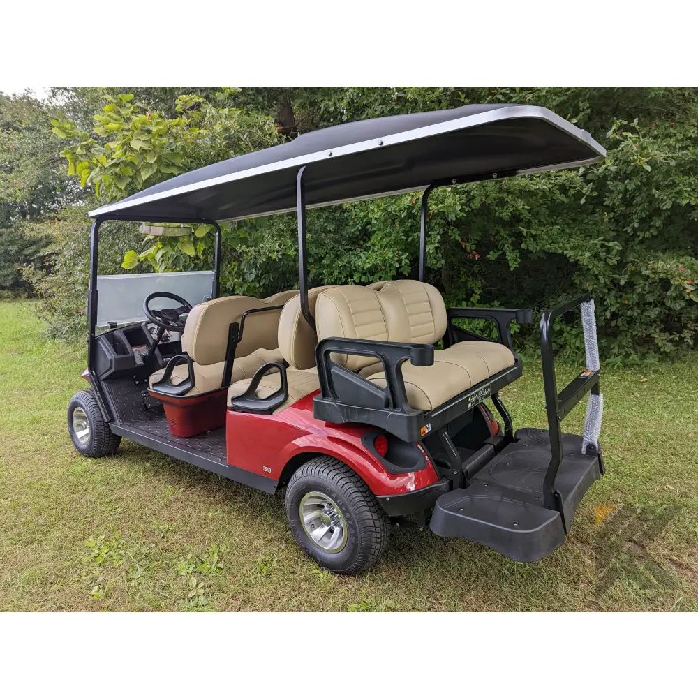 EZGO S6 Gas Red golf cart Kryptex Golf Carts