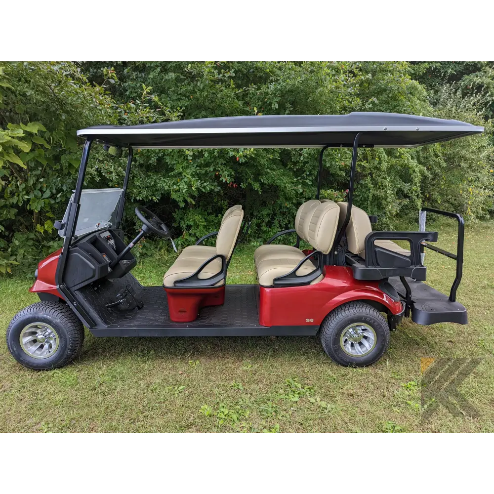 EZGO S6 Gas Red golf cart Kryptex Golf Carts