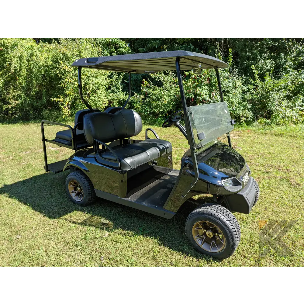 EZGO TXT Black golf cart Kryptex Golf Carts